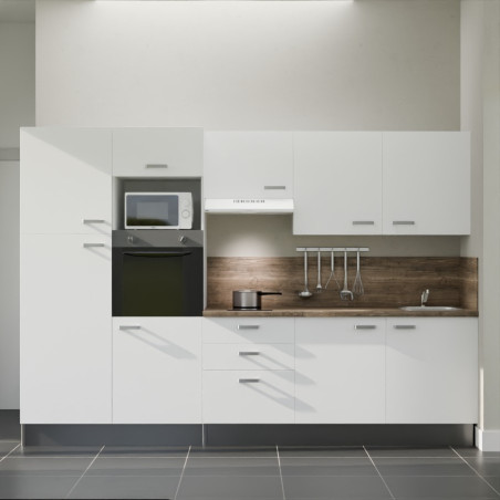 Kitchenette K46L-PT - 300 cm avec plan de travail et évier