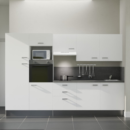 Kitchenette K46L-PT - 300 cm avec plan de travail et évier