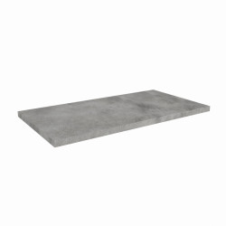 Plan de travail gris effet béton de cuisine en stratifié - 120 x 63 cm