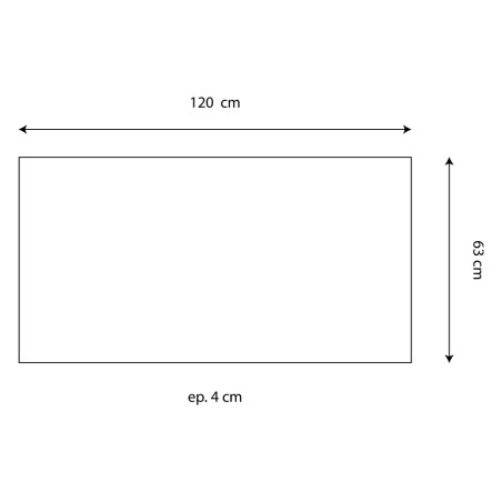 Plan de travail de cuisine stratifié - 120 x 63 cm