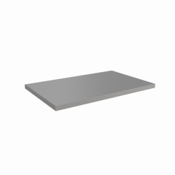 Plan de travail gris mat de cuisine en stratifié - 120 x 63 cm