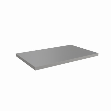 Plan de travail gris mat de cuisine en stratifié - 120 x 63 cm