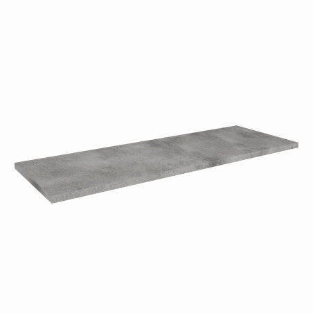 Plan de travail gris effet béton de cuisine en stratifié - 180 x 63 cm