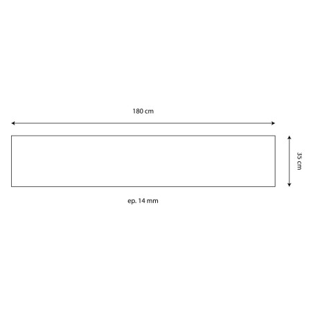 Plan crédence pour plan de travail stratifié - 180 x 35 cm