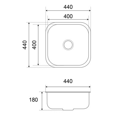 Kitchenette K17L-PT - 140 cm avec plan de travail et évier