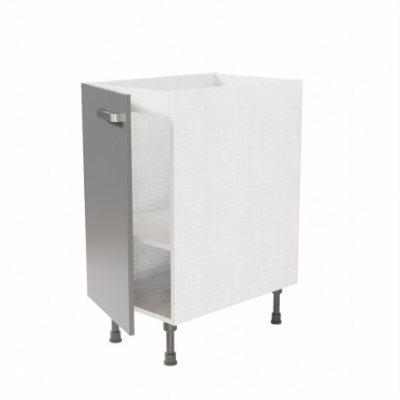 Meuble sous évier - 40 cm - Avec porte coloris gris