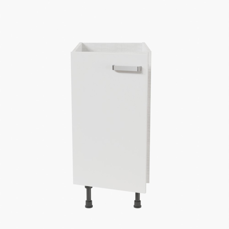 Meuble sous évier - 40 cm - Avec porte coloris blanc Meuble sous évier - 40 cm - Avec porte coloris blanc