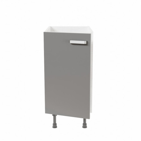 Meuble sous évier - 40 cm - Avec porte coloris gris