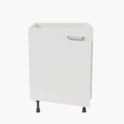 Meuble sous évier - 60 cm - Porte coloris blanc