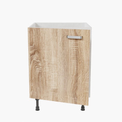 Meuble sous évier - 60 cm - Porte coloris blanc