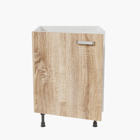 Meuble sous évier - 60 cm - Porte coloris blanc