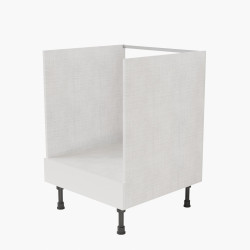 Meuble bas pour four encastrable - 60 cm - façades blanches