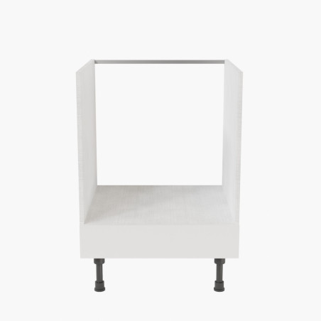 Meuble bas pour four encastrable - 60 cm - façades blanches