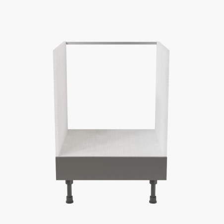 Meuble bas pour four encastrable - 60 cm - façades grises