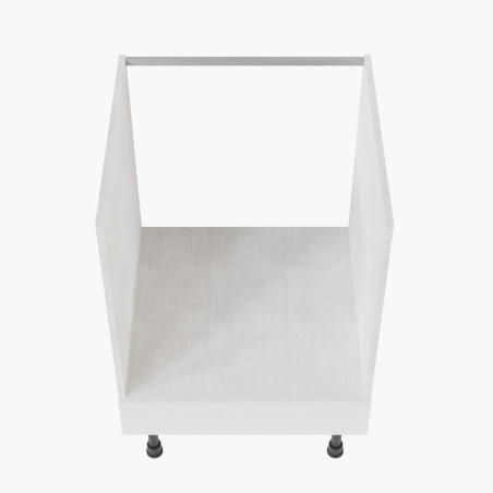 Meuble bas pour four encastrable - 60 cm - façades blanches