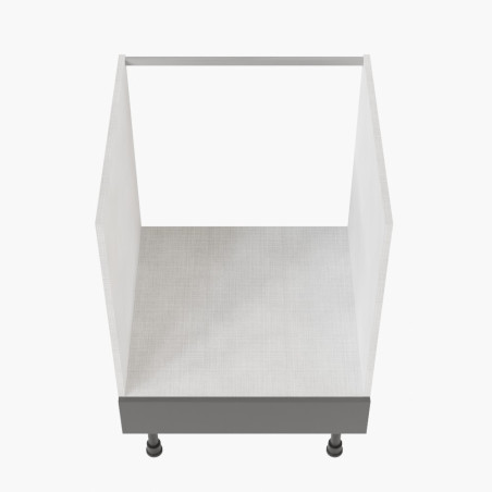 Meuble bas pour four encastrable - 60 cm - façades grises