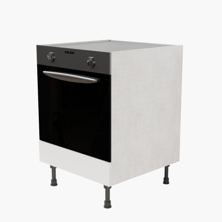 Meuble bas pour four encastrable - 60 cm - façades blanches