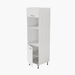 Colonne de rangement - Encastrements four et micro-ondes - blanc