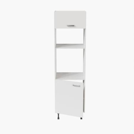 Colonne de rangement - Encastrements four et micro-ondes - blanc
