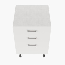 Meuble de cuisine bas - Casserolier - 60 cm - Blanc