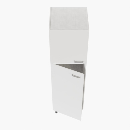 Colonne de rangement cuisine - portes blanches
