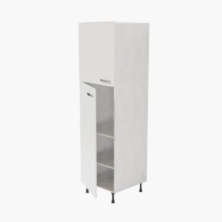Colonne de rangement cuisine - portes blanches