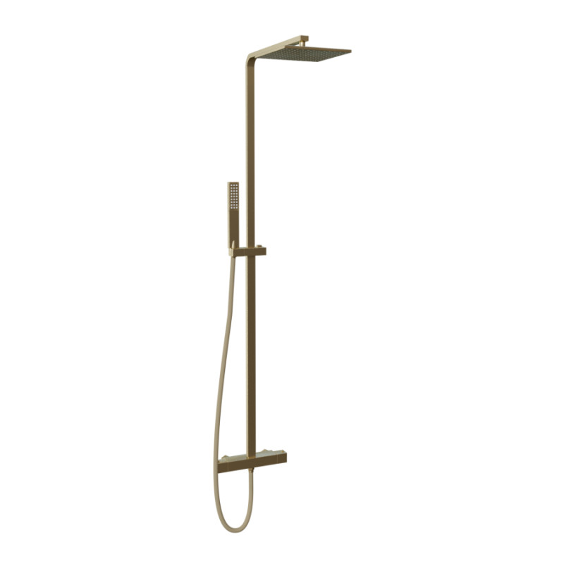 Combiné de douche et douchette SQUARE - Doré Combiné de douche et douchette SQUARE - Doré