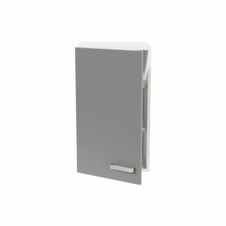 Meuble haut de cuisine - 40 cm - Porte couleur gris