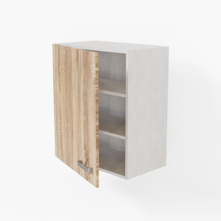 Meuble haut de cuisine - 60 cm - Porte coloris Chêne