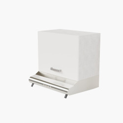 Meuble sur hotte - 60 cm - Porte coloris blanc