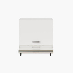 Meuble sur hotte - 60 cm - Porte coloris blanc
