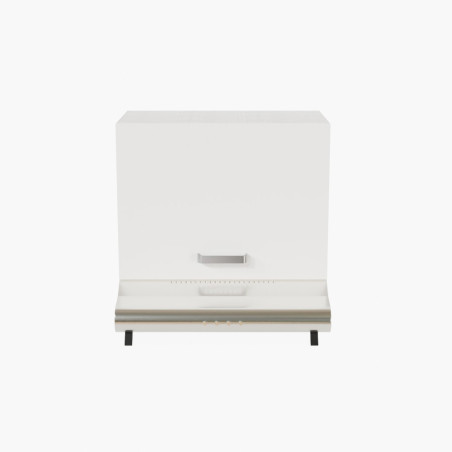 Meuble sur hotte - 60 cm - Porte coloris blanc