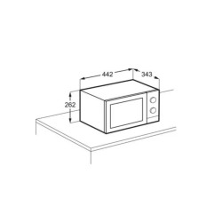 Micro-ondes grill 21 L - Noir - Electrolux