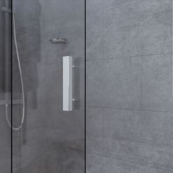 Poignée paroi de douche coulissante NERINA - Profilé chromé - Verre 6 mm