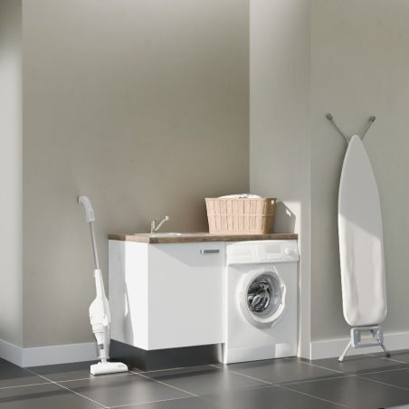 Buanderie complète B01 - Emplacement lave-linge et évier