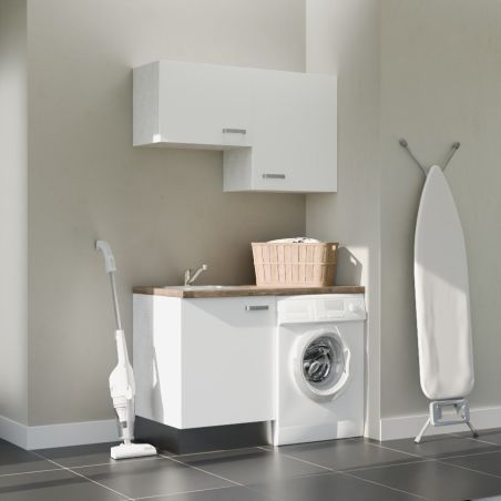 Buanderie complète B02 - Emplacement lave-linge et évier