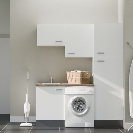 Buanderie complète B03 - Emplacement lave-linge et évier