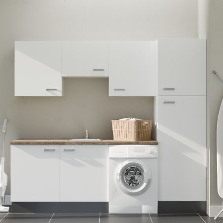 Buanderie complète B04 - Emplacement lave-linge et évier