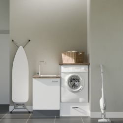Buanderie complète B05 - Emplacement lave-linge surélevé et évier
