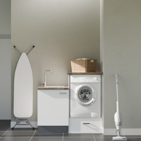 Buanderie complète B05 - Emplacement lave-linge surélevé et évier
