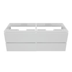 Caisson de meuble salle de bain ARLEQUIN 140 cm - Blanc brillant