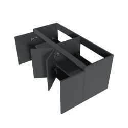 Caisson de salle de bain PROLINE 120 cm - Caisson gris