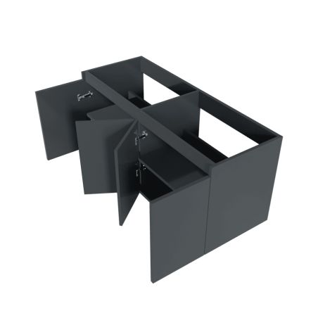 Caisson de salle de bain PROLINE 120 cm - Caisson gris