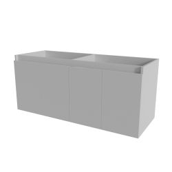 Caisson de salle de bain PROLINE 140 cm - Blanc brillant