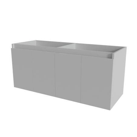 Caisson de salle de bain PROLINE 140 cm - Blanc brillant