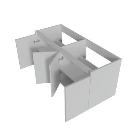Caisson de salle de bain PROLINE 140 cm - Blanc brillant