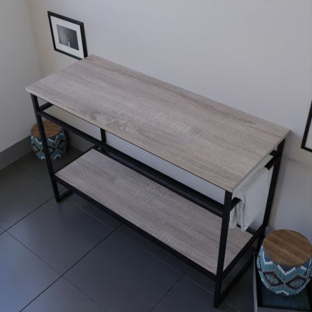 Caisson sous vasque à poser STRUCTURA 120 cm - Coloris bois