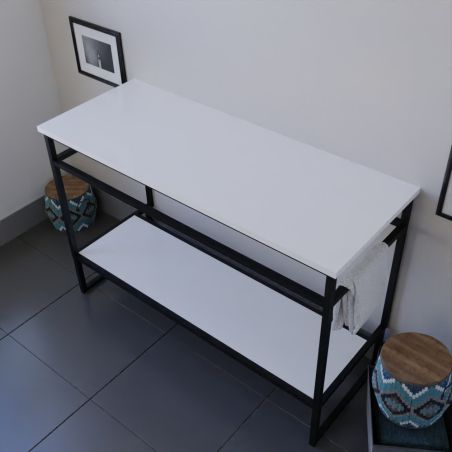 Caisson sous vasque à poser STRUCTURA 120 cm - Coloris blanc