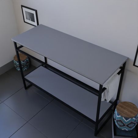Caisson sous vasque à poser STRUCTURA 120 cm - Coloris gris