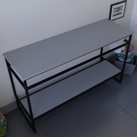 Caisson sous vasque à poser STRUCTURA 140 cm - Gris